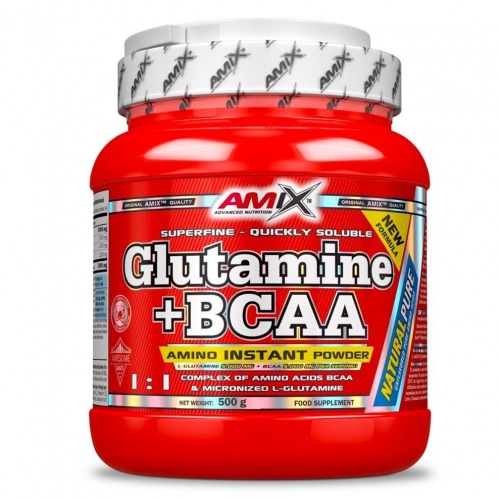 Amix nutrition Glutamine + BCAA prášok 530g
