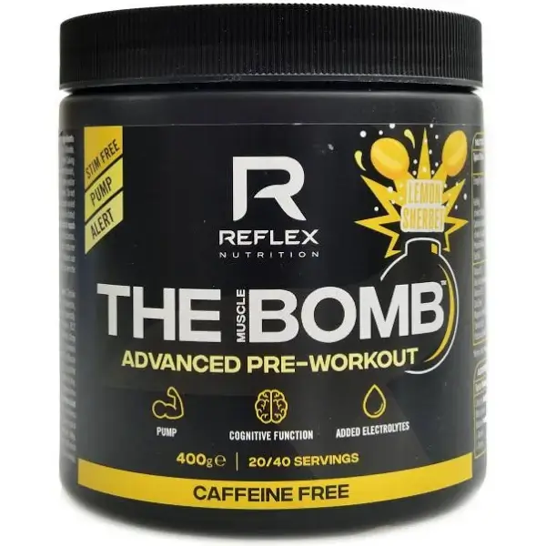 Reflex nutrition The Muscle BOMB 400g bez kofeínu