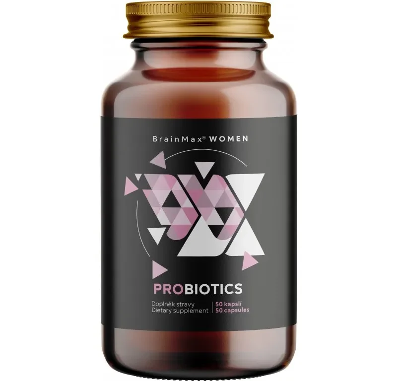 BrainMax Women Probiotics, probiotiká pre ženy, 50 enterosolventných kapsúl