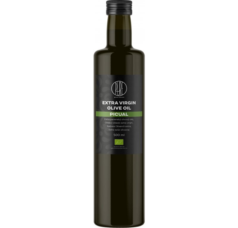 BrainMax Pure Extra panenský olivový olej Picual, BIO, 500 ml